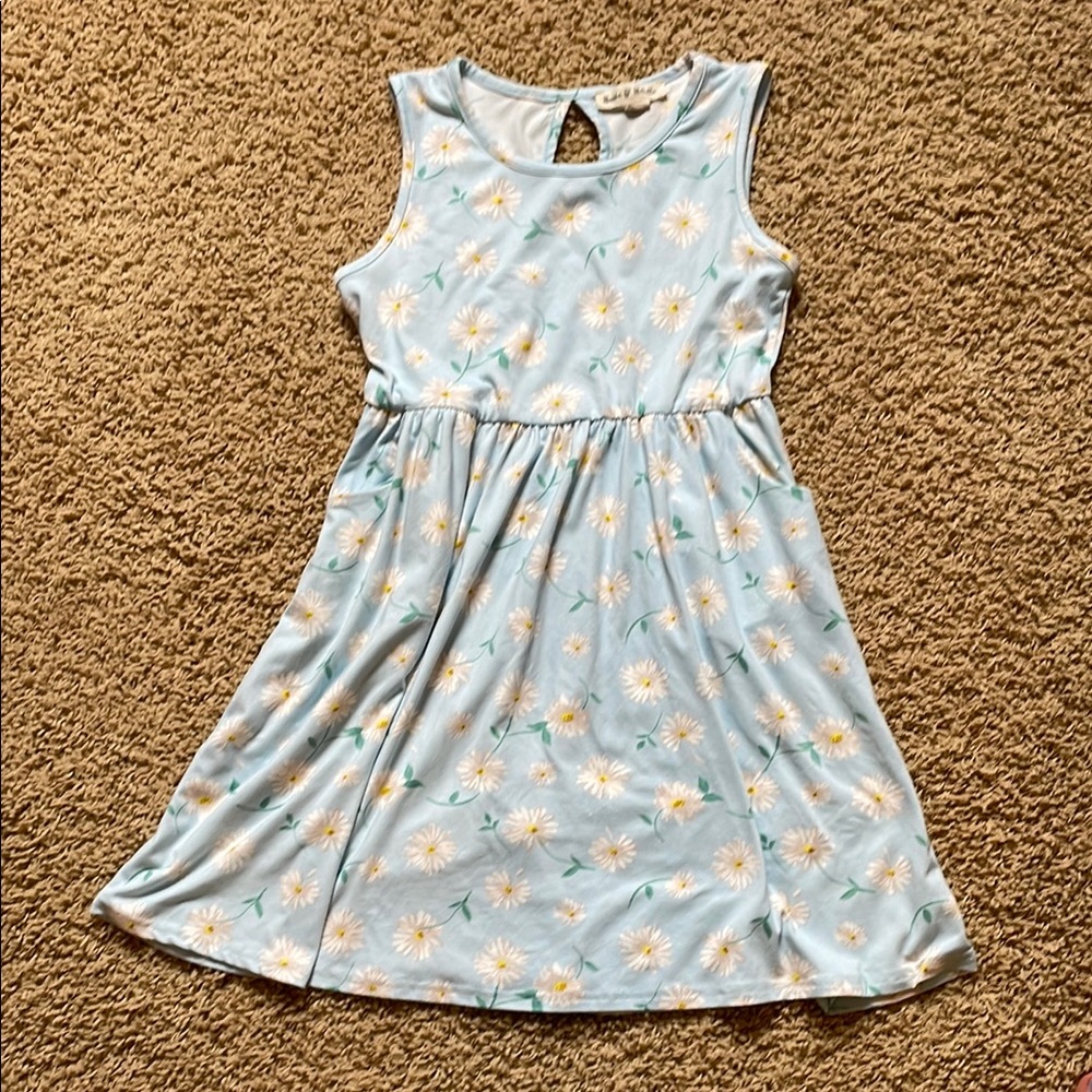 Floral Blue Kids Dress